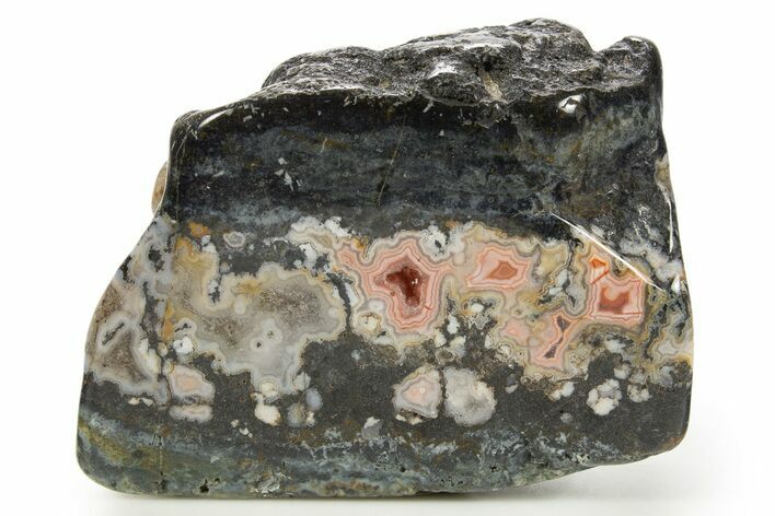 Polished Berber Agate Section - Sidi Rahal, Morocco #324000